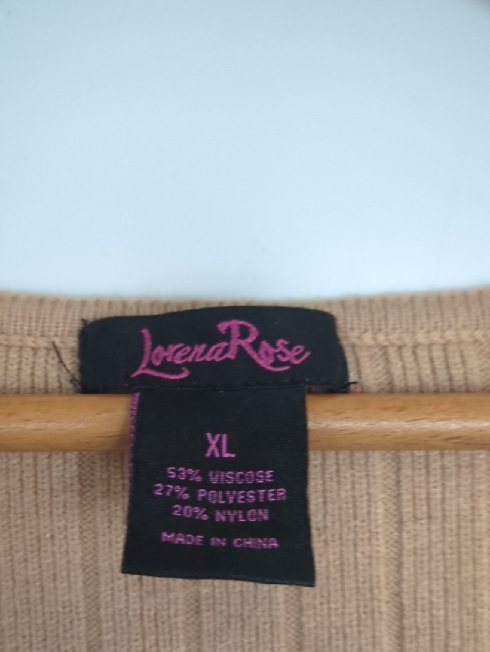 Lace-Up Ribbed Crop Sweater Top - Beige - Picture 2 of 3
